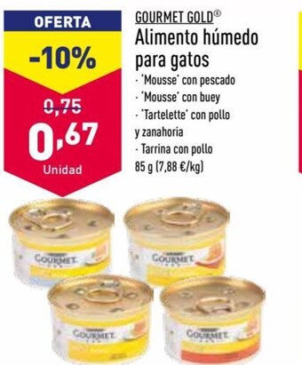 ALDI Gourmet Gold Alimento hûmedo para gatos oferta