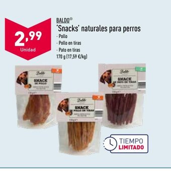 ALDI Baldo Snacks naturales para perros oferta