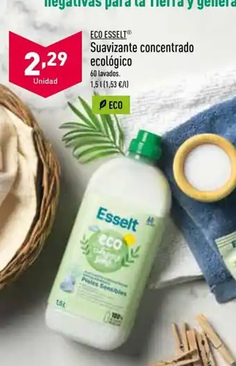 ALDI Eco Esselt Suavizante concentrado ecológico oferta