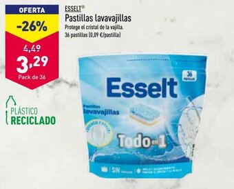 ALDI Esselt Pastillas lavavajillas oferta