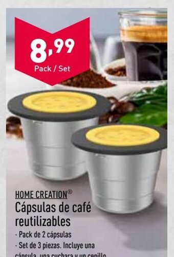 ALDI Home Creation Cápsulas de café reutilizables oferta