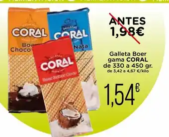 Supermercados Piedra Galleta Boer Gama Coral De 330 a 450 Gr. oferta