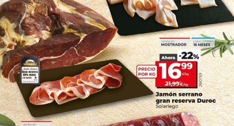 Dia Jamón Serrano Gran Reserva Duroc oferta