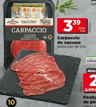 Dia Carpaccio De Vacuno oferta