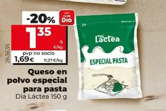 Dia Queso En Polvo Especial Para Pasta oferta