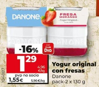 Dia Yogur Original Con Fresas oferta