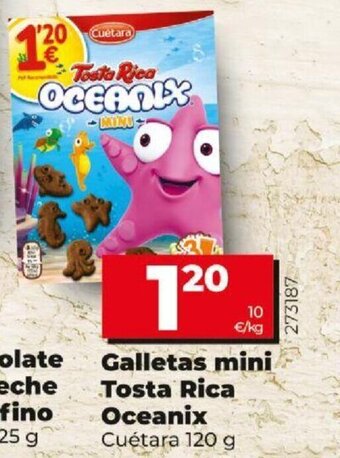 Dia Galletas Mini Tosta Rica Oceanix oferta