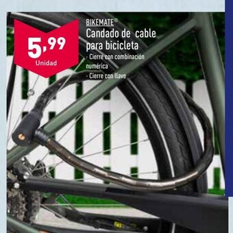 ALDI Bikemate Candado de cable para bicicleta oferta