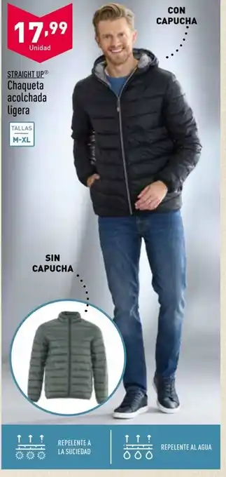 ALDI Straight Up Chaqueta acolchada ligera oferta