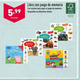 ALDI Libro con juego de memoria oferta