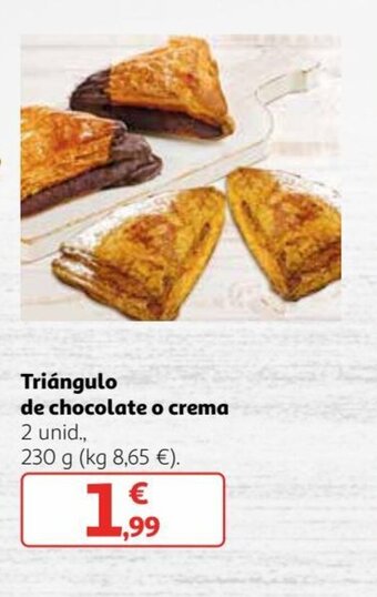 Alcampo Triángulo de chocolate o crema oferta
