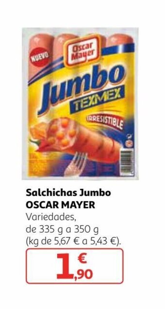 Alcampo OSCAR MAYER salchichas jumbo oferta