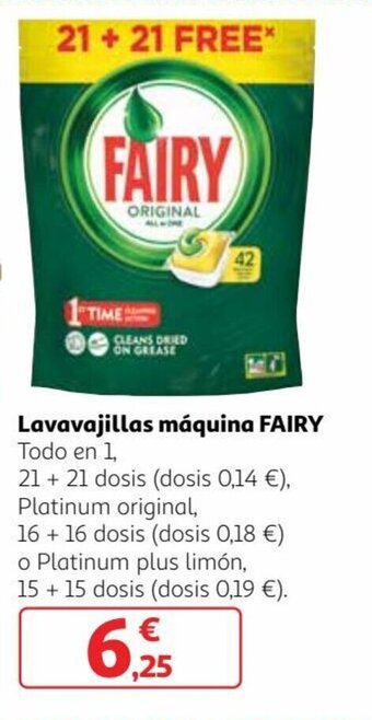Alcampo FAIRY lavavajillas máquina oferta