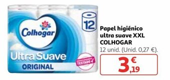 Alcampo COLHOGAR papel higiénico ultra suave XXL oferta
