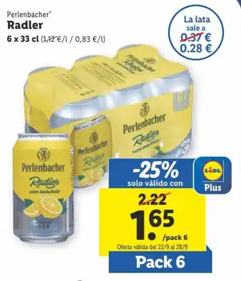 Lidl PERLENBACHER radler oferta