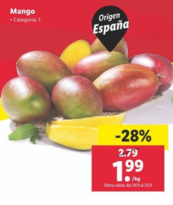 Lidl Mango oferta