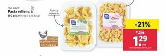 Lidl Pasta rellena oferta