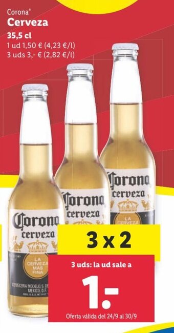 Lidl CORONA cerveza oferta