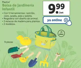Lidl Bolsa de jardineria infantil oferta
