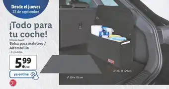 Lidl Bolsa para maletero / alfombrilla oferta