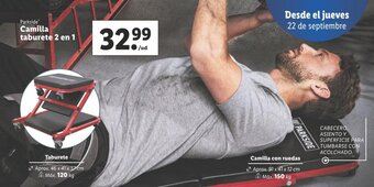 Lidl Camilla taburete 2 en 1 oferta
