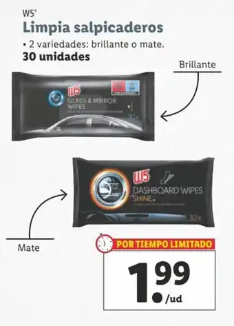 Lidl Limpia salpicaderos oferta