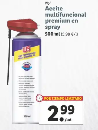 Lidl Aceite multifuncional premium en spray oferta