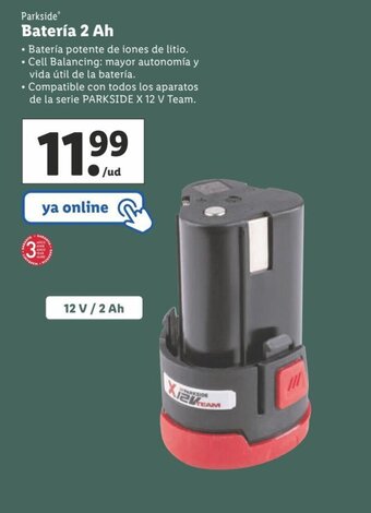 Lidl Bateria 2 ah oferta