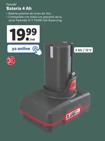 Lidl Bateria 4 ah oferta