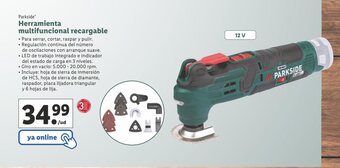 Lidl Herramienta multifuncional recargable oferta
