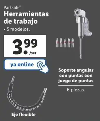 Lidl Herramientas de trabajo oferta