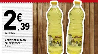 E.Leclerc "ALBERTOSOL" aceite de girasol oferta