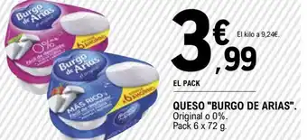 E.Leclerc "BURGO DE ARIAS" queso oferta
