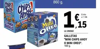 E.Leclerc "MINI CHIPS AHOY O MINI OREO" galletas oferta