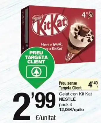 SPAR Nestlé Gelat con Kit Kat oferta