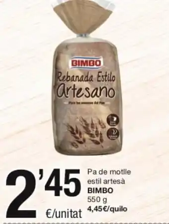 SPAR Bimbo Pa de Motile Estil Artesà oferta