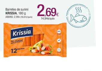 Condis Krissia Barretes de Surimi oferta