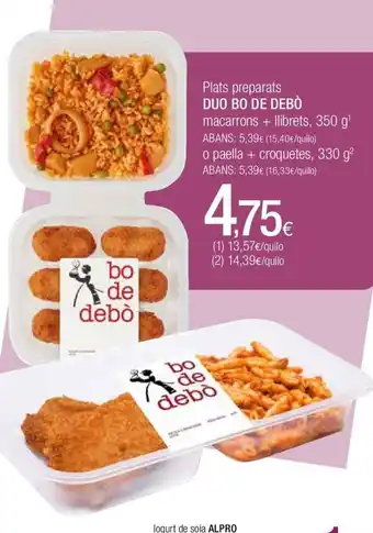 Condis Duo Bo de Debo Plats Preparats oferta