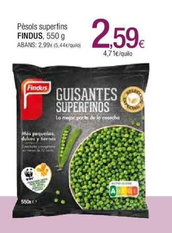 Condis Findus Pèsols Superfins oferta