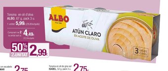 Condis Albo Tonyina En Oli d'Oliva oferta