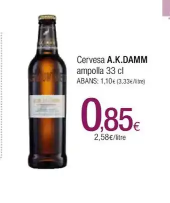 Condis A.K damm Cervesa Ampolla 33cl oferta