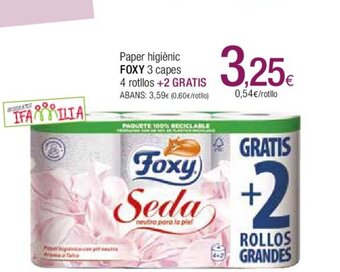 Condis Foxy Paper Higienic oferta