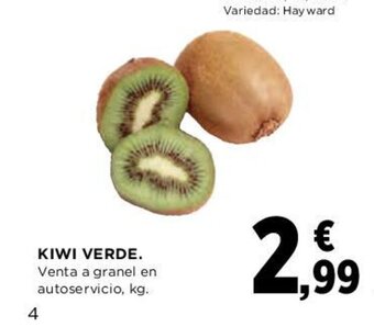 El Corte Inglés Kiwi Verde oferta