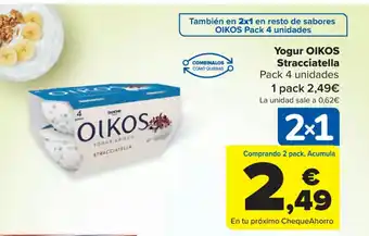 Carrefour Market Oikos Yogur Stracciatella oferta