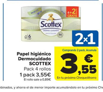 Carrefour Market Scottex Papel Higiénico Dermocuidado oferta