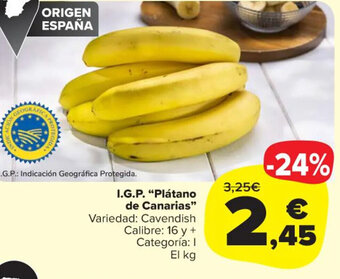Carrefour Market I.G.P Plátano de Canarias oferta