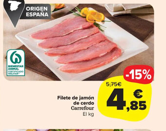 Carrefour Market Filete de Jamón de Cerdo oferta