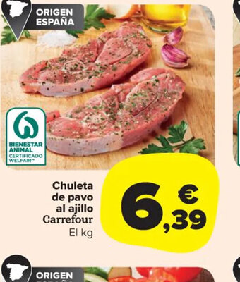 Carrefour Market Chuleta de Pavo Al Ajillo oferta