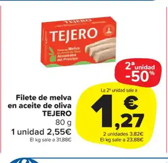 Carrefour Market Filete de MElva En Aceite de Oliva tejero oferta