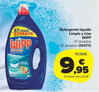 Carrefour Market Wipp Detergente Líquido Limpio y Liso oferta